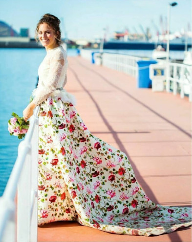 Silvia vestido de novia javier barroeta